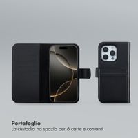 Selencia Libreria rimovibile Olyn con MagSafe Apple iPhone 16 Pro - Nero