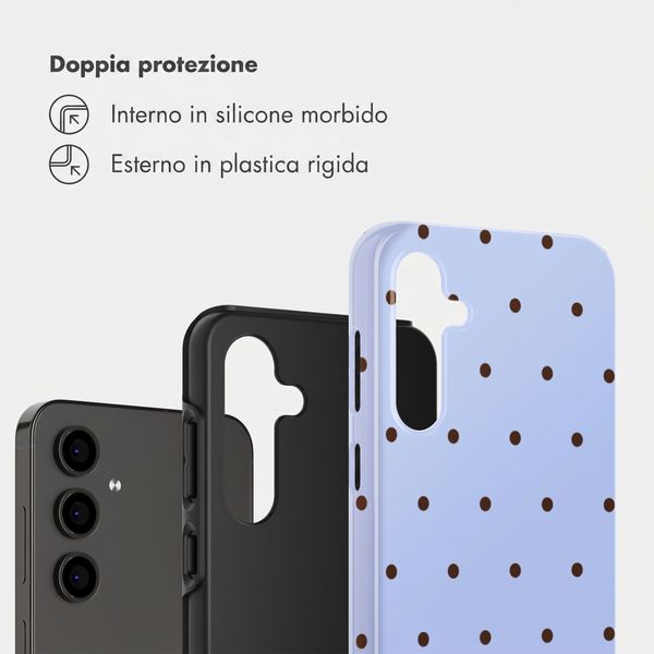 Selencia Cover Posteriore Vivid Samsung Galaxy S24 FE - Happy Dots Digital Sky