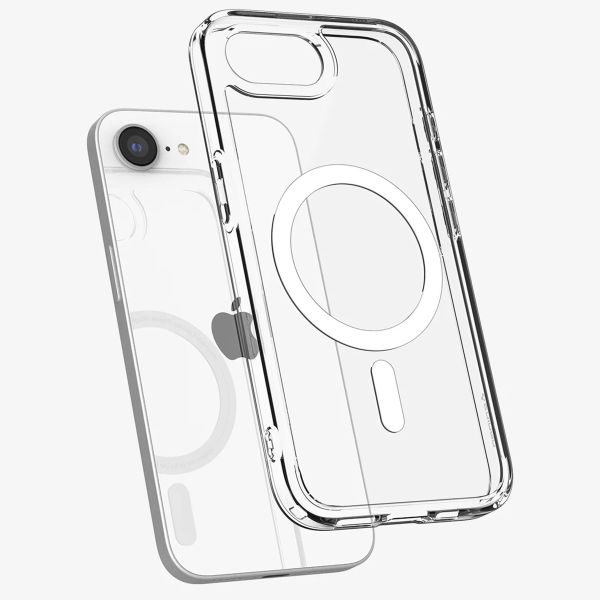 Spigen Cover Posteriore Ultra Ibrida con MagSafe Apple iPhone 17e / 16e - Clear / White