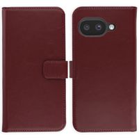 Selencia Cover a libro in vera pelle Google Pixel 10a - Burgundy