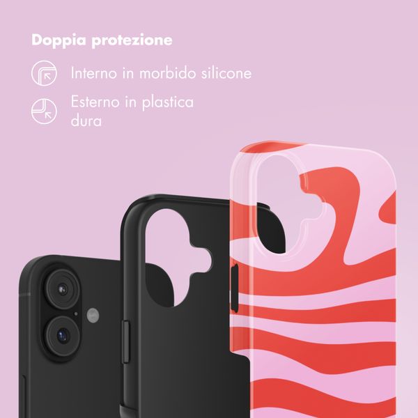Selencia Cover Posteriore Vivid Apple iPhone 17 - Dream Swirl Pink