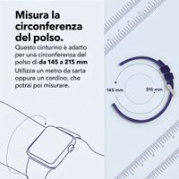 Apple Cinturino in nylon intrecciato Apple Watch | 44/45/46/49 mm - Black Stripe
