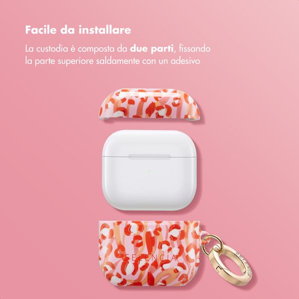 Selencia Cover Vivid  Apple Airpods 4 - Wild Spots Lipstick