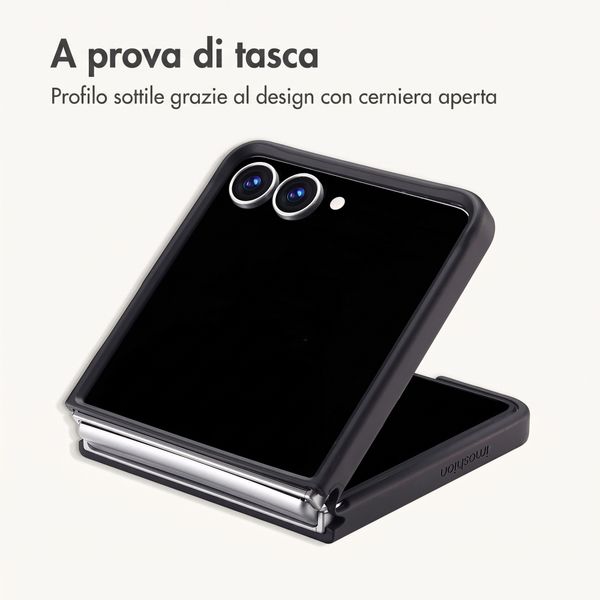 imoshion Cover posteriore Color Guard con MagSafe Samsung Galaxy Z Flip 8 - Nero