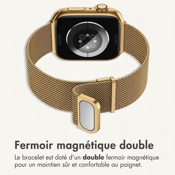 imoshion Milanees magnetisch bandje Apple Watch | 44/45/46/49 mm - Goud