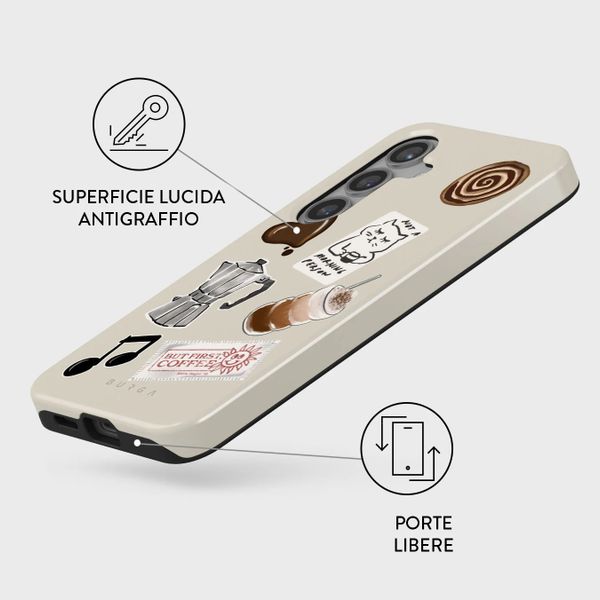 Burga Cover Posteriore Resistente Samsung Galaxy S24 - Oat Milk Please