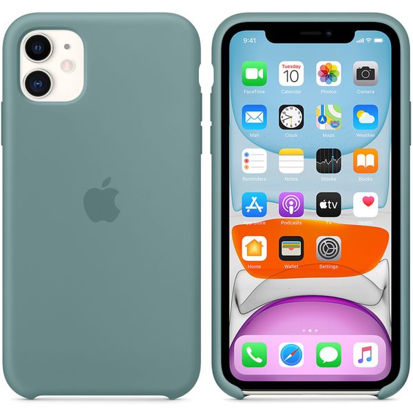 Apple Cover in Silicone Apple iPhone 11 - Cactus
