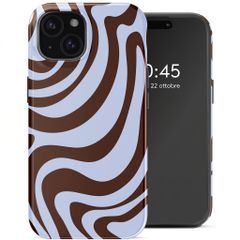 Selencia Cover Posteriore Vivid Apple iPhone 15 - Dream Swirl Chocolate