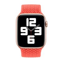 Apple Cinturino Solo intrecciato Apple Watch | 44/45/46/49 mm - Taglia 6 - Electric Orange