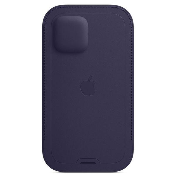 Apple Sleeve in Pelle iPhone 12 (Pro) - Deep Violet