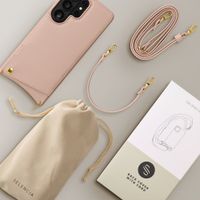 Selencia Cover per telefono Nova con cordino e portacarte Samsung Galaxy S26 Ultra - Dusty Rose