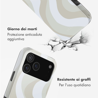 Selencia Cover posteriore Vivid con MagSafe Apple iPhone 17 Pro Max - Desert Waves Beige