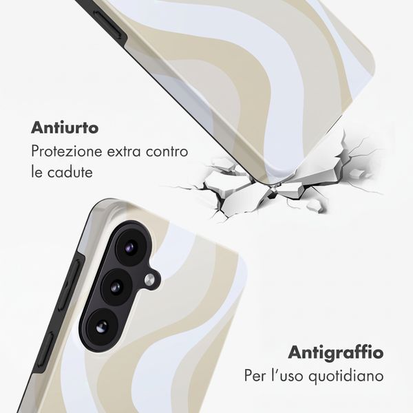 Selencia Cover posteriore Vivid con MagSafe Samsung Galaxy S26 FE - Desert Waves Beige