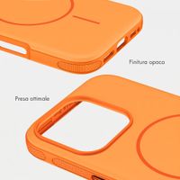 imoshion Cover posteriore Color con Thin MagSafe Ring Apple iPhone 16 Pro - Arancio