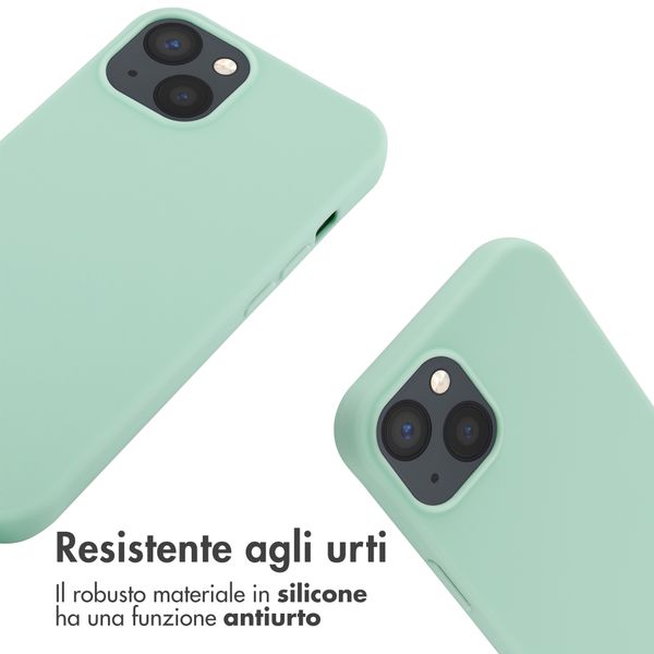 imoshion Cover in Silicone con Cordino Apple iPhone 13 - Menta verde