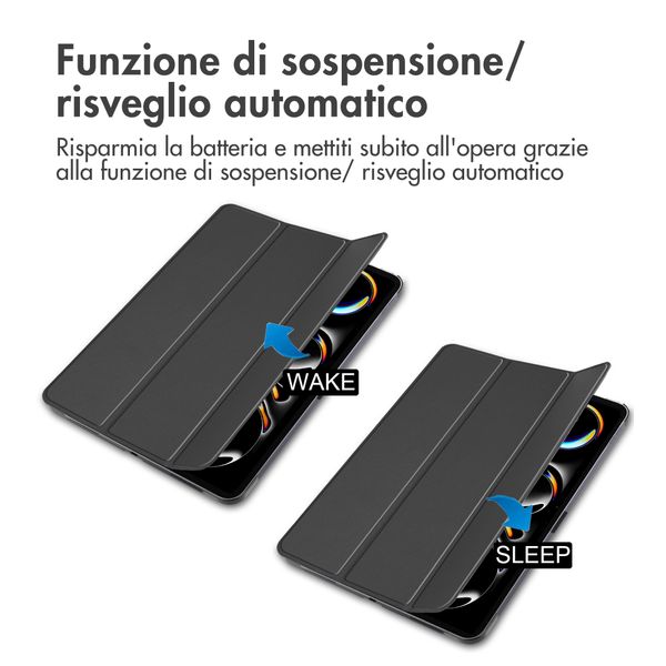 imoshion Cover a libro Trifold Apple iPad Pro 11 (2025) M5 / (2024) M4 - Nero