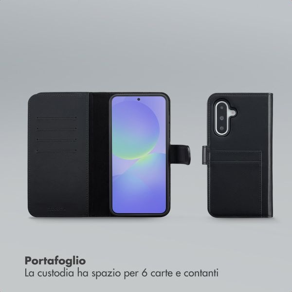 Selencia Libreria rimovibile Olyn con MagSafe Samsung Galaxy A36 - Nero