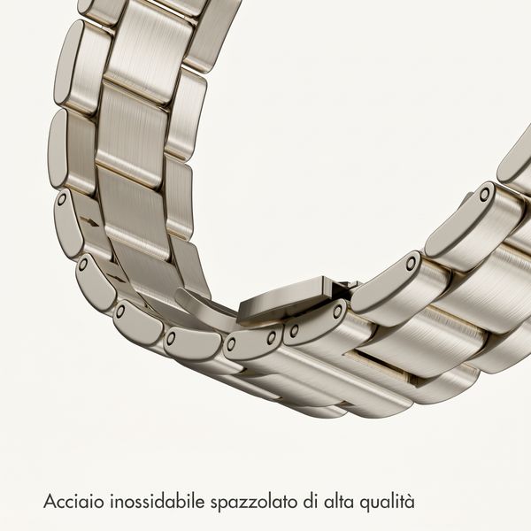 Selencia Cinturino sottile in acciaio a maglie Apple Watch | 38/40/41/42 mm - Luce stellare