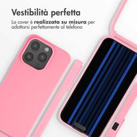 imoshion Cover in Silicone con Cordino Apple iPhone 15 Pro - Rosa