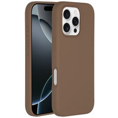 Accezz Cover in silicone liquido con MagSafe Apple iPhone 16 Pro - Marrone chiaro