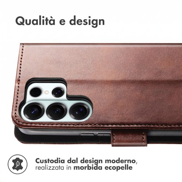 imoshion Cover a libro di Lusso Samsung Galaxy S26 Ultra - Marrone scuro