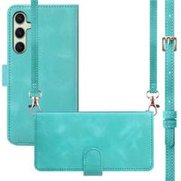 imoshion Cover a libro con Cordino Samsung Galaxy S25 / S24 - Turchese