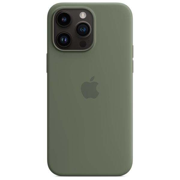 Apple Cover Posteriore in Silicone con MagSafe Apple iPhone 14 Pro Max - Olive