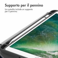 imoshion Cover a libro Trifold Apple iPad 6 (2018) 9.7 pollici / iPad 5 (2017) 9.7 pollici / Air 2 (2014)/Air 1 (2013) - Blu scuro