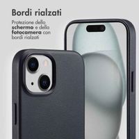Accezz Cover in Pelle con MagSafe Apple iPhone 15 - Onyx Black