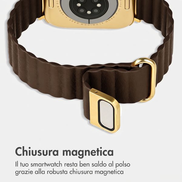 imoshion Cinturino magnetico in pelle sintetica Apple Watch | 38/40/41/42 mm - Marrone