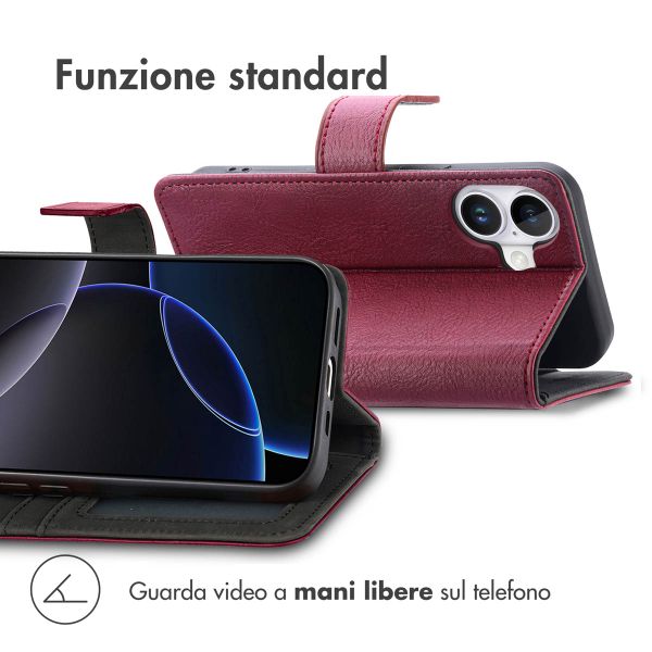 imoshion Cover a libro di Lusso Apple iPhone 17 - Bordeaux