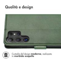 imoshion Cover a libro di Lusso Samsung Galaxy S25 Ultra - Verde