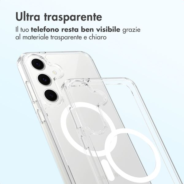 Accezz Cover posteriore Xtreme Impact con MagSafe Samsung Galaxy S25 FE - Trasparente