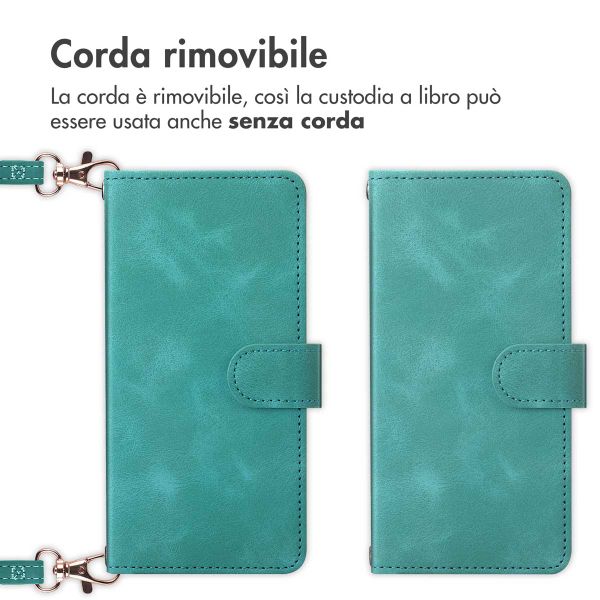 imoshion Cover a libro con Cordino Samsung Galaxy A55 - Turchese