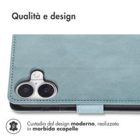 imoshion Cover a libro di Lusso Apple iPhone 17 - Azzurro