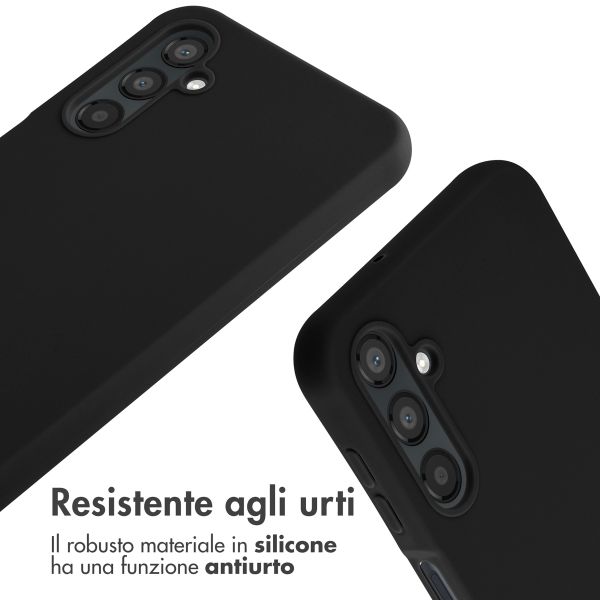 imoshion Cover in Silicone con Cordino Samsung Galaxy A25 (5G) - Nero