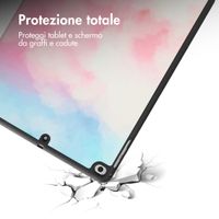 imoshion Cover Trifold Design Apple iPad 6 (2018) 9.7 pollici / iPad 5 (2017) 9.7 pollici / Air 2 (2014)/Air 1 (2013) - Sky