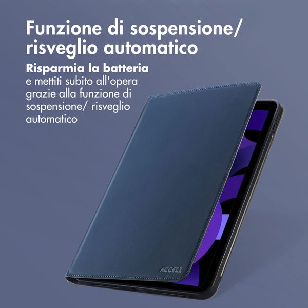 Accezz Cover Tablet Classica Apple iPad Air 11 pollici (2026) M4 / (2025) M3 / (2024) M2 / Air 5 (2022) / Air 4 (2020) - Blu scuro