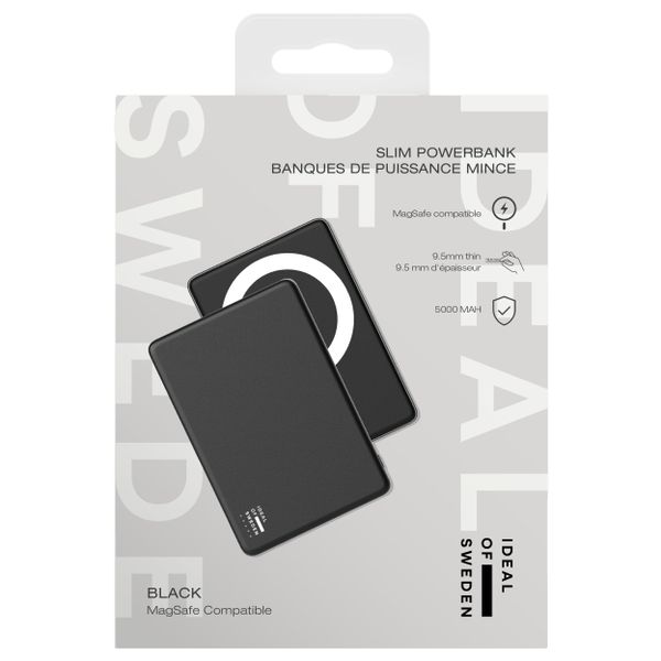 iDeal of Sweden MagSafe Powerbank Slim 5.000 mAh - Powerbank wireless - Black