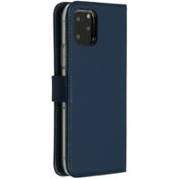 Selencia Cover a libro in vera pelle Apple iPhone 11 Pro - Blu