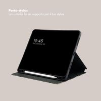Selencia Cover per tablet Vivid Apple iPad 11 (2025) 11 pollici A16 / iPad 10 (2022) 10.9 pollici - Art Wave Black