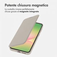 imoshion Bookcase trasparente con MagSafe Samsung Galaxy A57 (5G) - Beige
