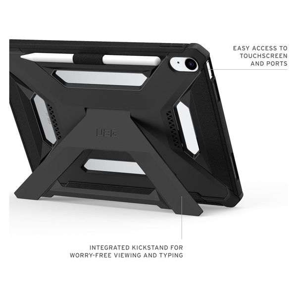 UAG Custodia posteriore Scout Plus con supporto Apple iPad 11 (2025) 11 pollici A16 / iPad 10 (2022) 10.9 pollici - Black
