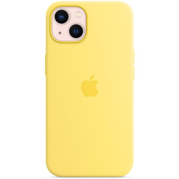 Apple Cover Posteriore in Silicone con MagSafe Apple iPhone 13 - Lemon Zest