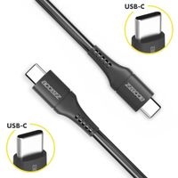 Accezz Cavo da USB-C a USB-C - 1 metro - Nero