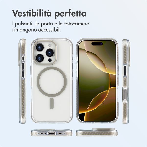 imoshion Cover Combat MagSafe Apple iPhone 16 Pro - Grigio