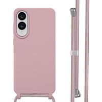 imoshion Cover in Silicone con Cordino Samsung Galaxy S25 Edge - Sand Pink