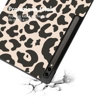 imoshion Cover Trifold Design Samsung Galaxy Tab S10 Ultra / Tab S9 Ultra - Leopard