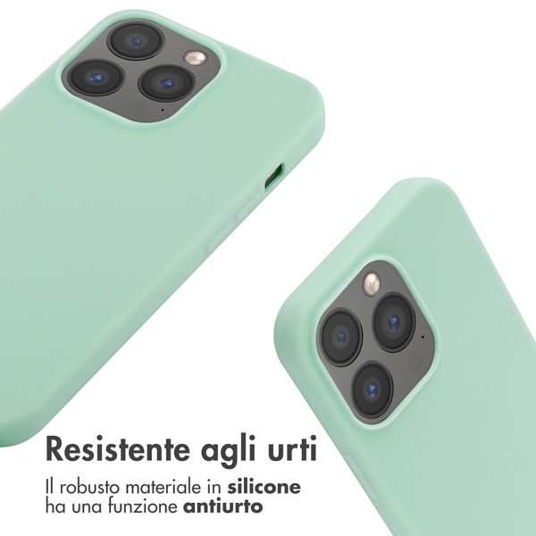 imoshion Cover in Silicone con Cordino Apple iPhone 13 Pro - Menta verde