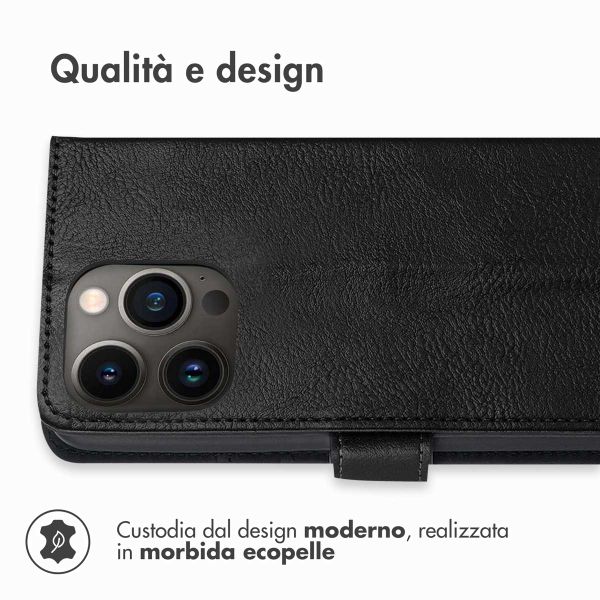 imoshion Cover a libro di Lusso Apple iPhone 13 Pro - Nero